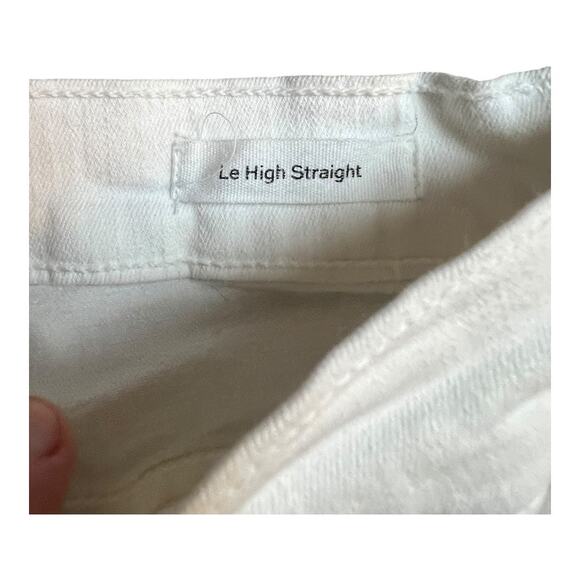 Frame DIY White Cut Off Jean Shorts High rise 27 Button Fly Festival Concert - Picture 3 of 5